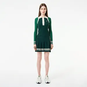 Женское платье Lacoste с длинным рукавом, зеленый, арт. EF2505