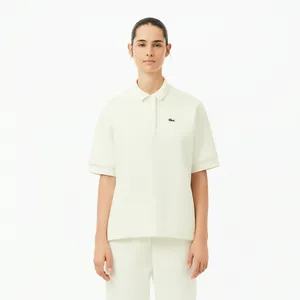 Женское поло Lacoste из органического хлопка, белый, арт. PF1660