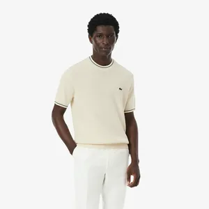 Трикотажная футболка Lacoste из органического хлопка, белый, арт. AH9301