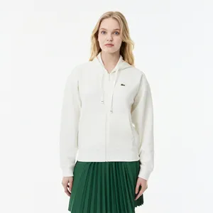 Толстовка Lacoste на молнии с капюшоном, белый, арт. SF2669