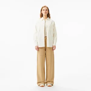 Спортивные брюки Lacoste с высокой талией, бежевый, арт. XF2507R