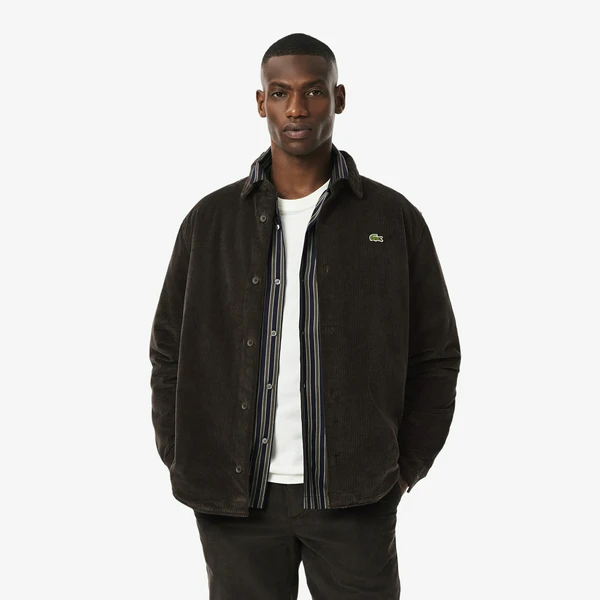 Вельветовая верхняя рубашка Lacoste, коричневый, арт. CH3512