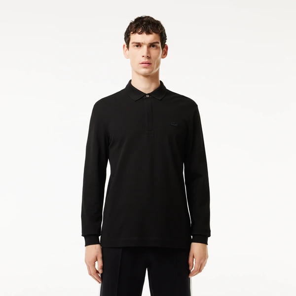 Поло Lacoste с длинными рукавами, черный, арт. PH2481