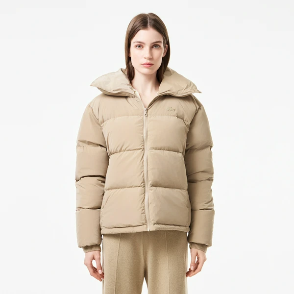 Пуховик Lacoste Quilted Puffer, бежевый, арт. BF2234