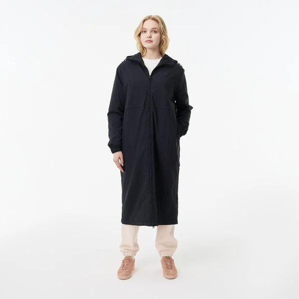 Парка Lacoste длинная с капюшоном, черный, арт. BF0506R
