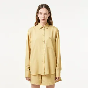 Рубашка Lacoste с карманом, бежевый, арт. CF3404