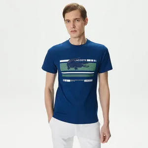 Футболка Lacoste с круглым вырезом, синий, арт. TH0418