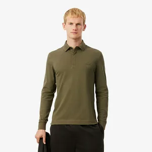 Поло Lacoste с длинными рукавами, хаки, арт. PH2481