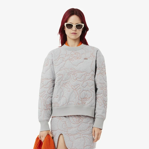 Толстовка Lacoste двусторонняя, серый, арт. SF2686