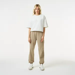 Брюки-джоггеры Lacoste с логотипом, бежевый, арт. HF0405