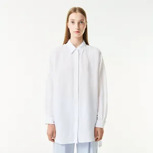 Рубашка Lacoste льняная, белый, арт. CF0406