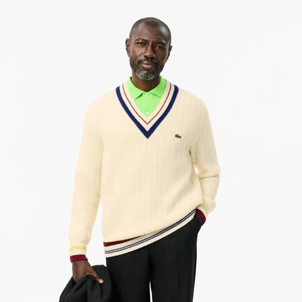 Свитер Lacoste, белый, арт. AH3133
