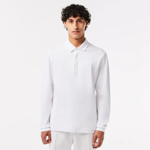 Поло Lacoste с длинными рукавами, белый, арт. PH2481