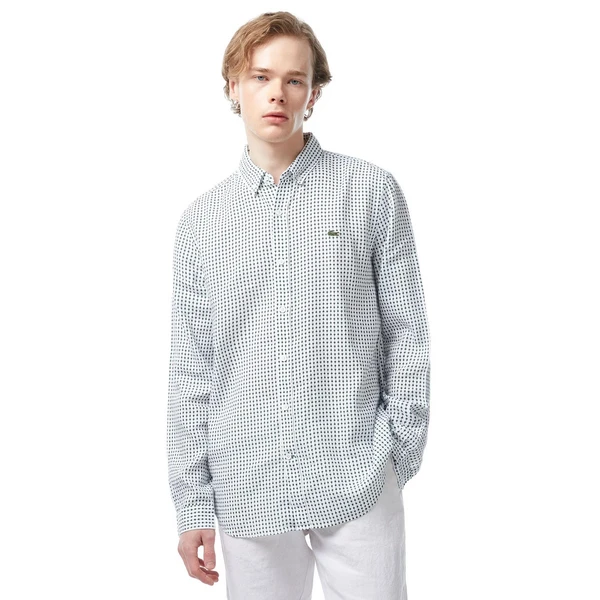 Рубашка Lacoste с монограммой, белый, арт. CH0472
