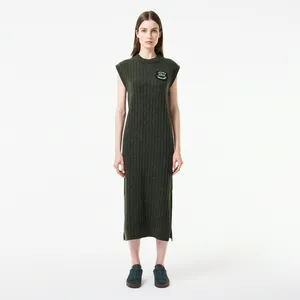 Платье Lacoste обтягивающее, хаки, арт. EF2512