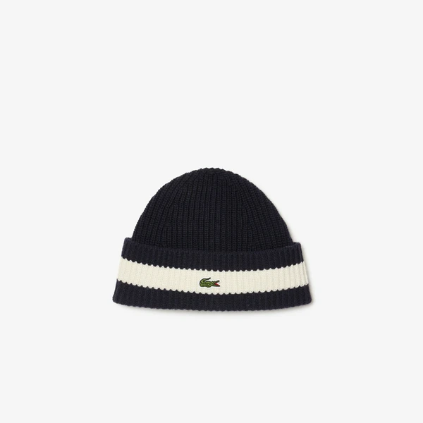 Шапка Lacoste бини, синий, арт. RB9883