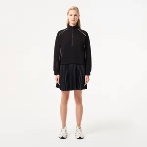 Платье Lacoste плиссированное на молнии, черный, арт. EF2516