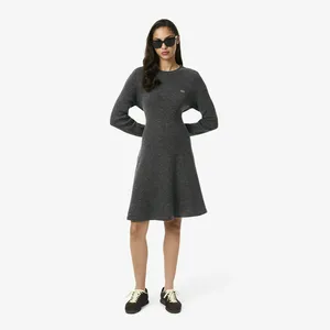 Платье Lacoste бесшовное шерстяное, серый, арт. EF4161