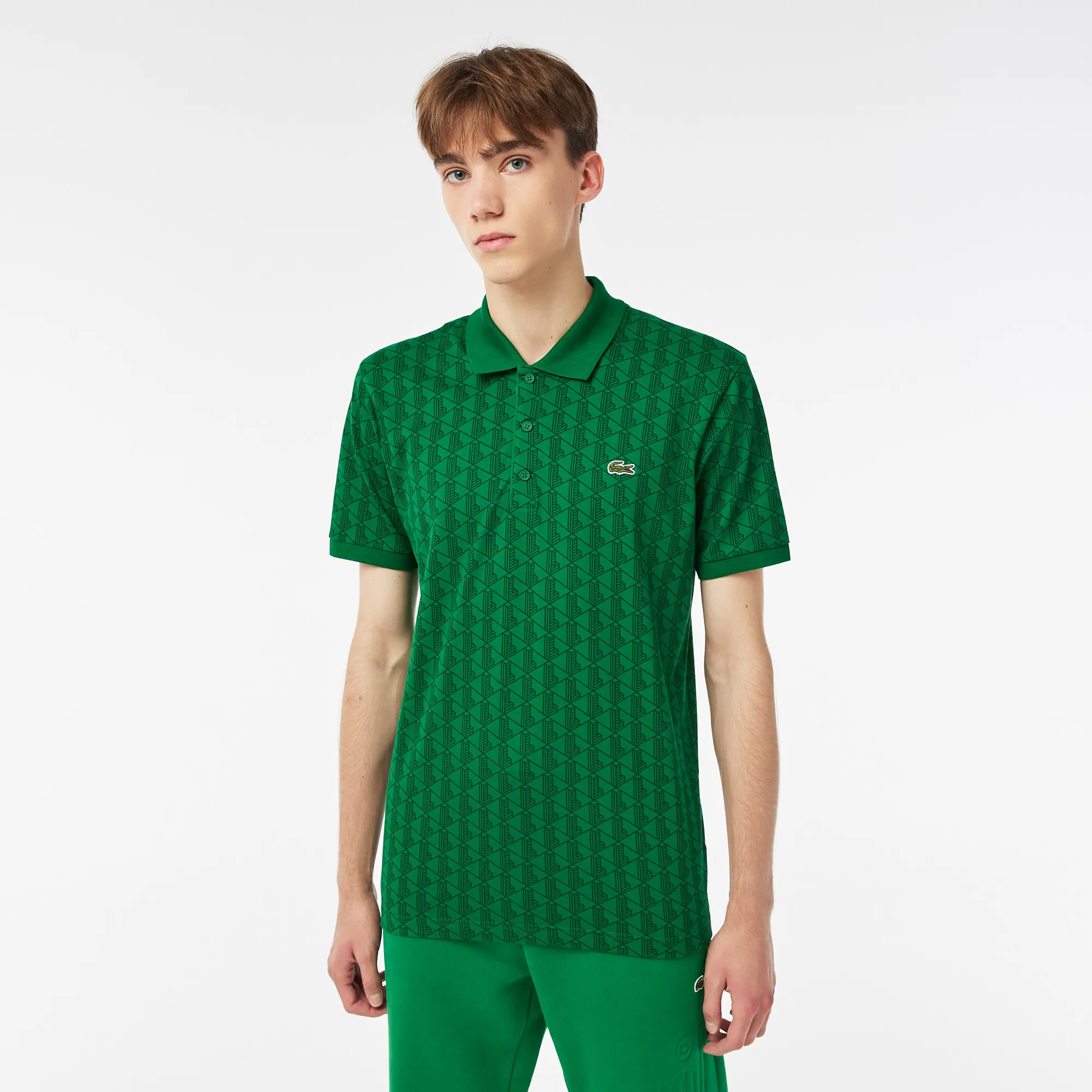 Мужское поло Lacoste Slim Fit, зеленый, арт. PH2410