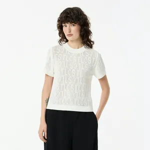 Женский свитер Lacoste из смеси вискозы, белый, арт. AF0507