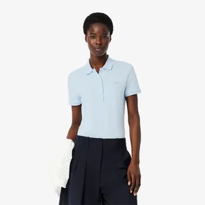 Женское поло Lacoste Slim Fit из эластичного хлопка, голубой, арт. PF5462