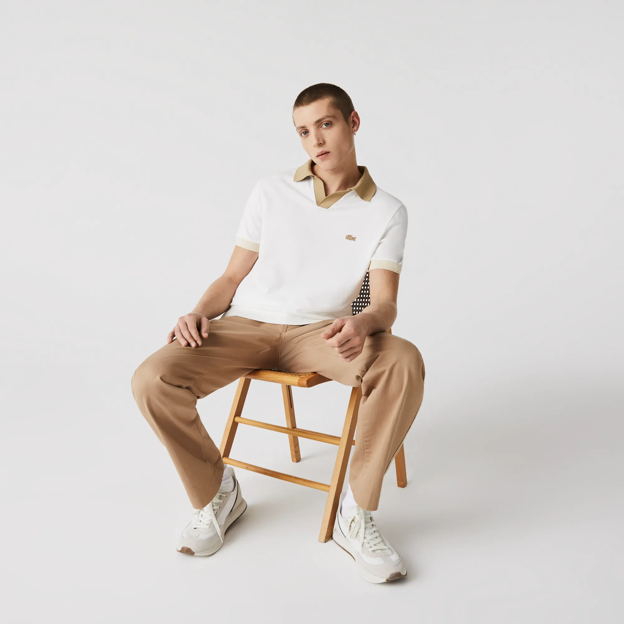 Мужское поло Lacoste Regular Fit, белый, арт. PH9705