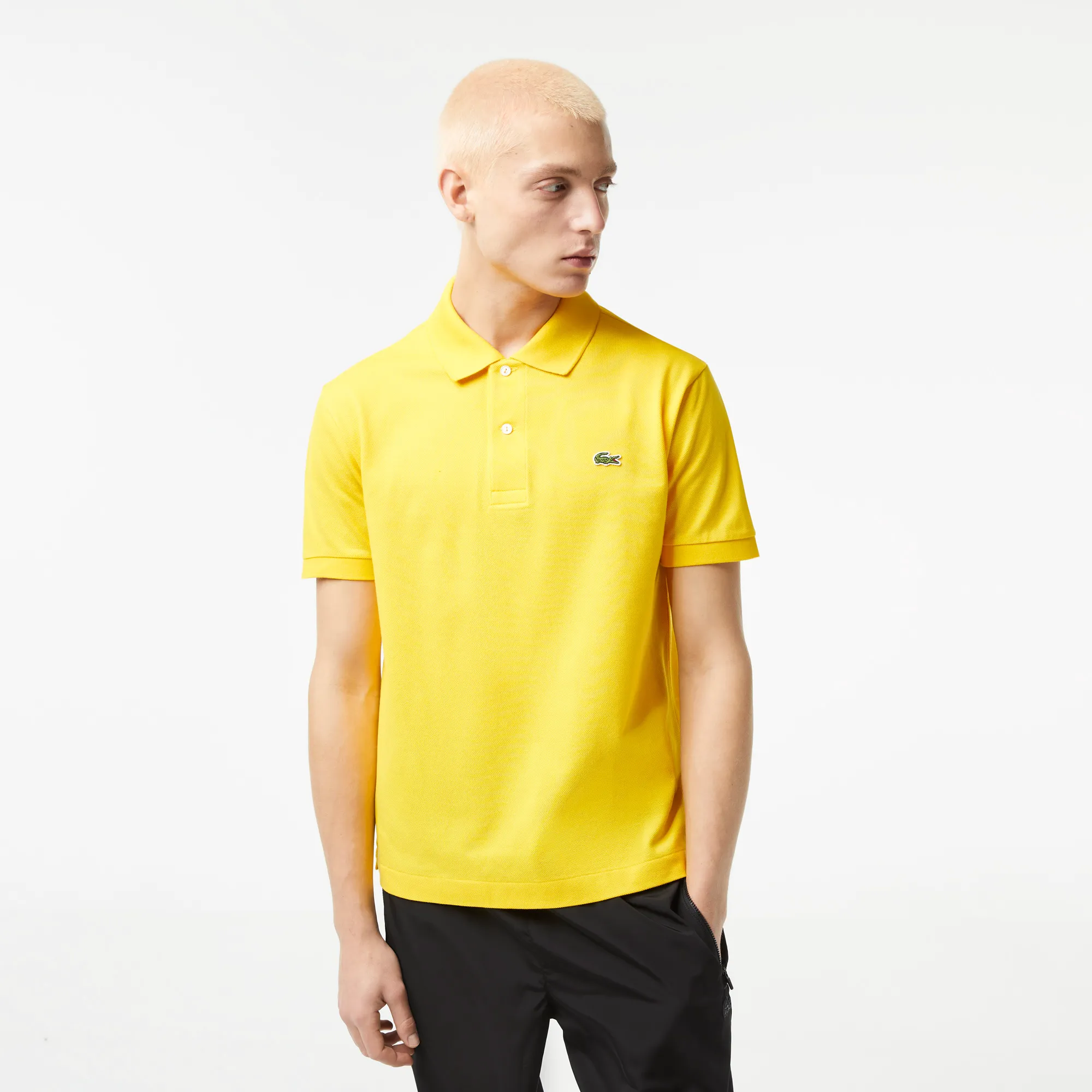 Мужское поло Lacoste L1212 Classic Fit, желтый, арт. L1212
