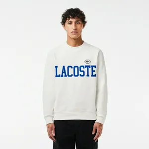 Мужская флисовая толстовка Lacoste, белый, арт. SH7420