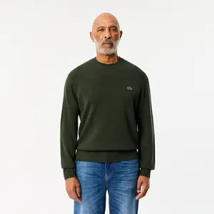 Мужской шерстяной свитер Lacoste, хаки, арт. AH2916