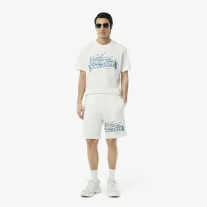 Мужские шорты Lacoste из органического хлопка, белый, арт. GH0286
