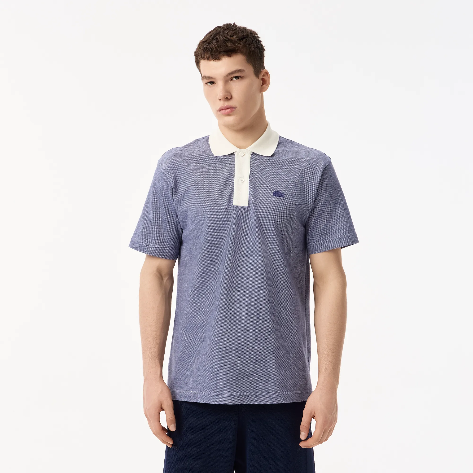 Мужское поло Lacoste из хлопка, синий, арт. PH0564