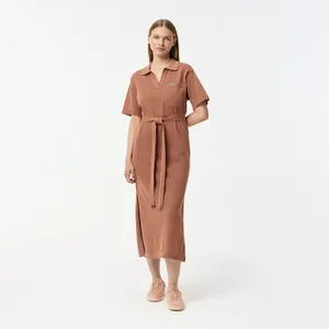 Женское платье Lacoste из хлопка, коричневый, арт. EF0501R