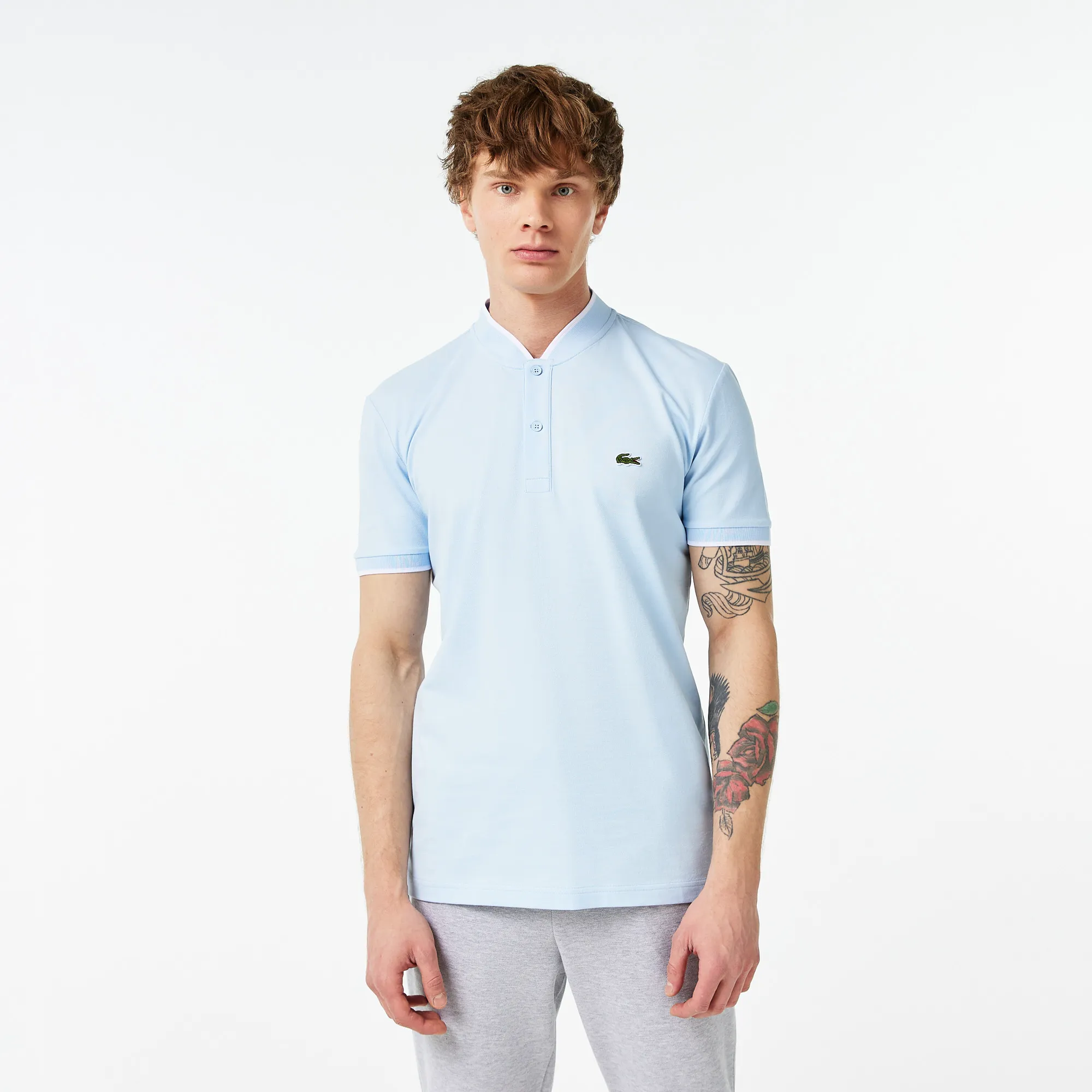 Мужское поло Lacoste Slim Fit, голубой, арт. PH0304