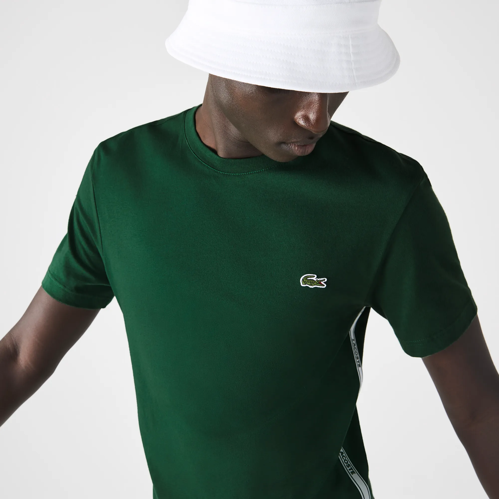 Мужская футболка Lacoste с круглым вырезом, зеленый, арт. TH1207