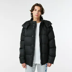 Мужская короткая куртка-пуховик Lacoste, черный, арт. BH2419