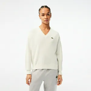 Женский свитер Lacoste из органического хлопка, белый, арт. AF5622
