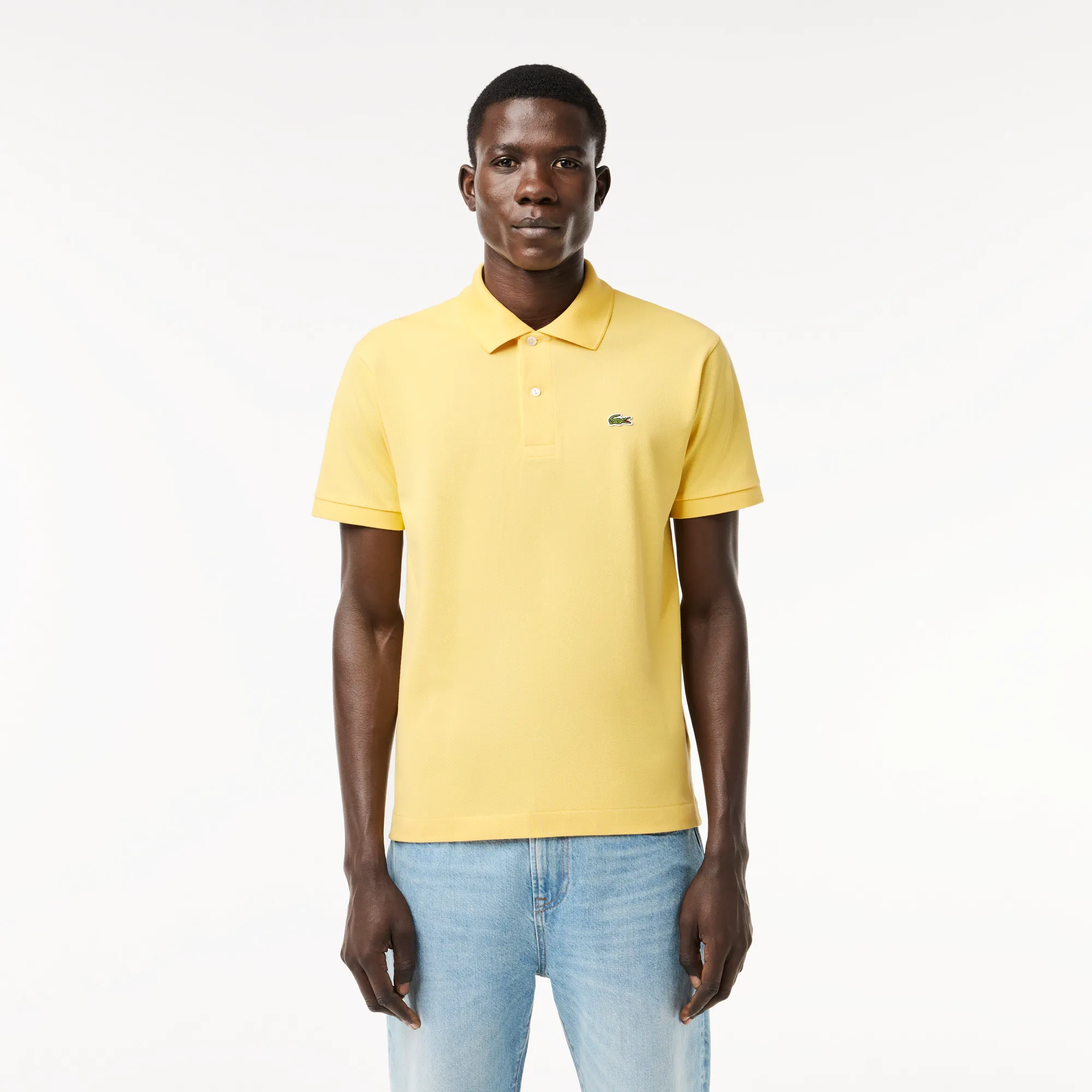 Мужское поло Lacoste L1212 Classic Fit, желтый, арт. L1212