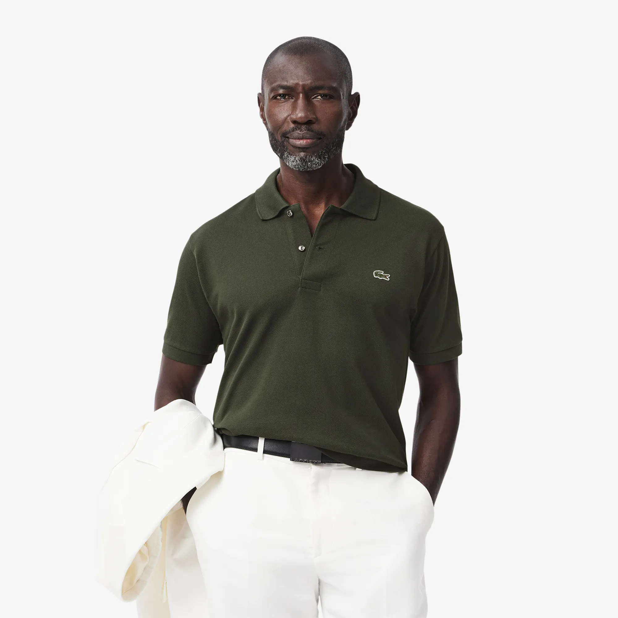Мужское поло Lacoste Classic Fit, хаки, арт. L1212