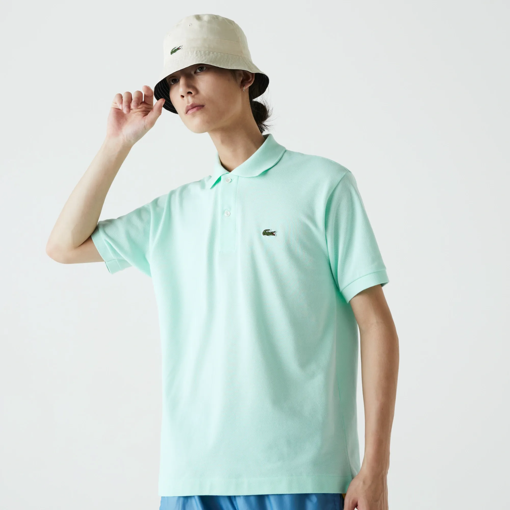 Мужское поло Lacoste L1212 Classic Fit, синий, арт. L1212