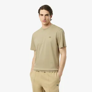 Мужская хлопковая футболка Lacoste, бежевый, арт. TH5931