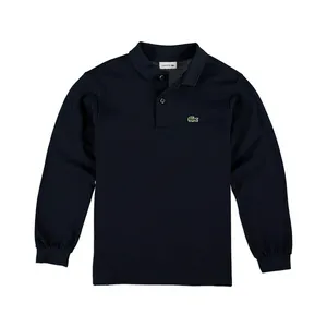 Детское поло Lacoste из хлопка Pique, синий, арт. PJ8915