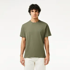 Мужская хлопковая футболка Lacoste с коротким рукавом, зеленый, арт. TH7318