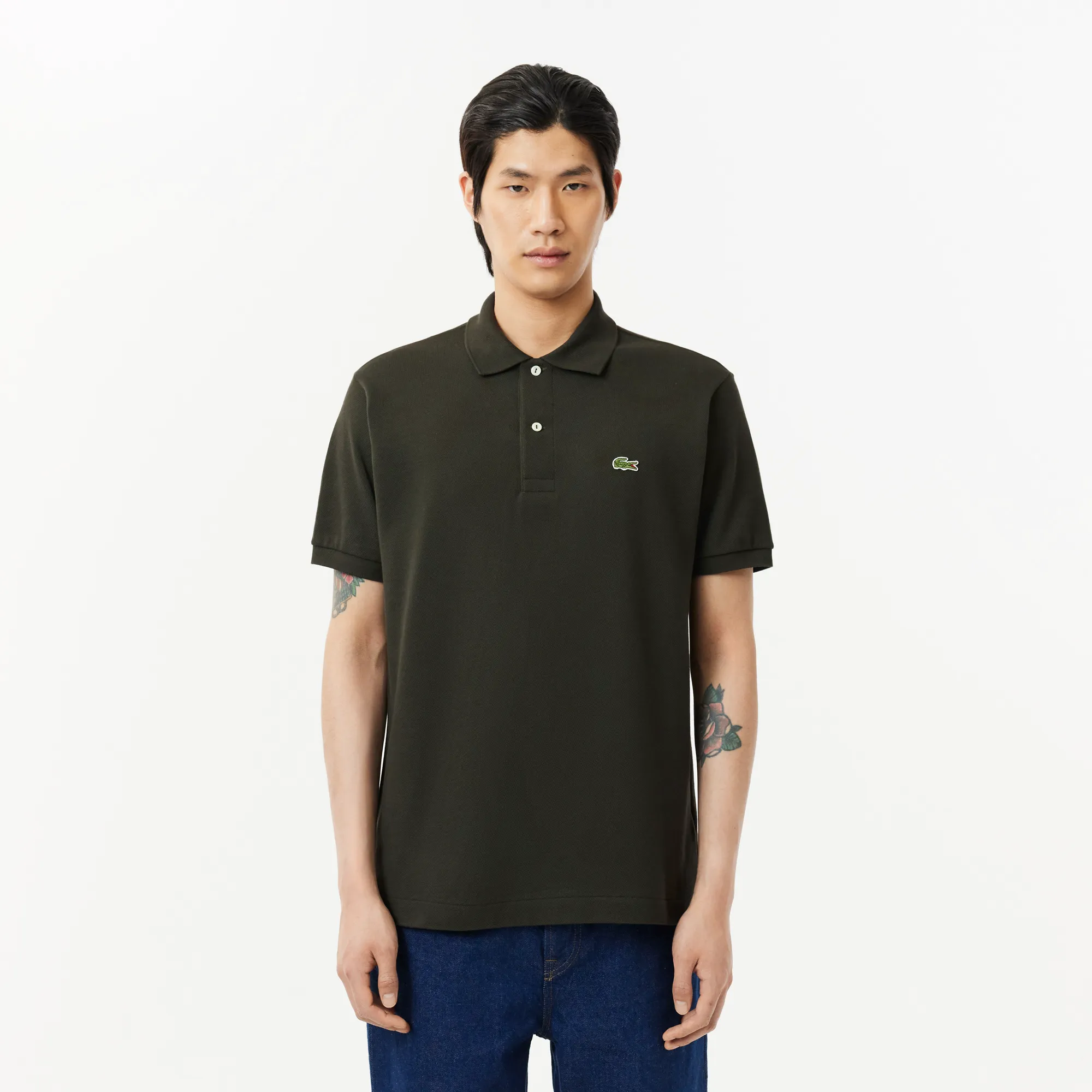Мужское поло Lacoste Classic Fit, хаки, арт. L1212