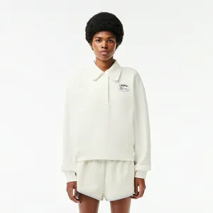 Женская толстовка Lacoste из органического хлопка, белый, арт. SF3469