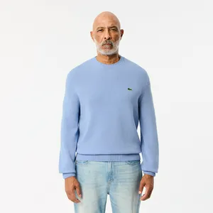 Мужской шерстяной свитер Lacoste, голубой, арт. AH2916