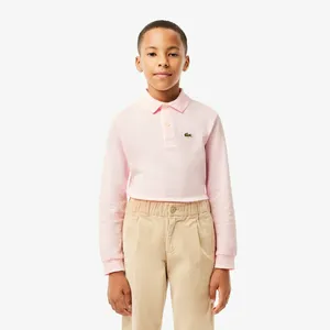 Детское поло Lacoste Regular Fit из хлопка пике, розовый, арт. PJ8915