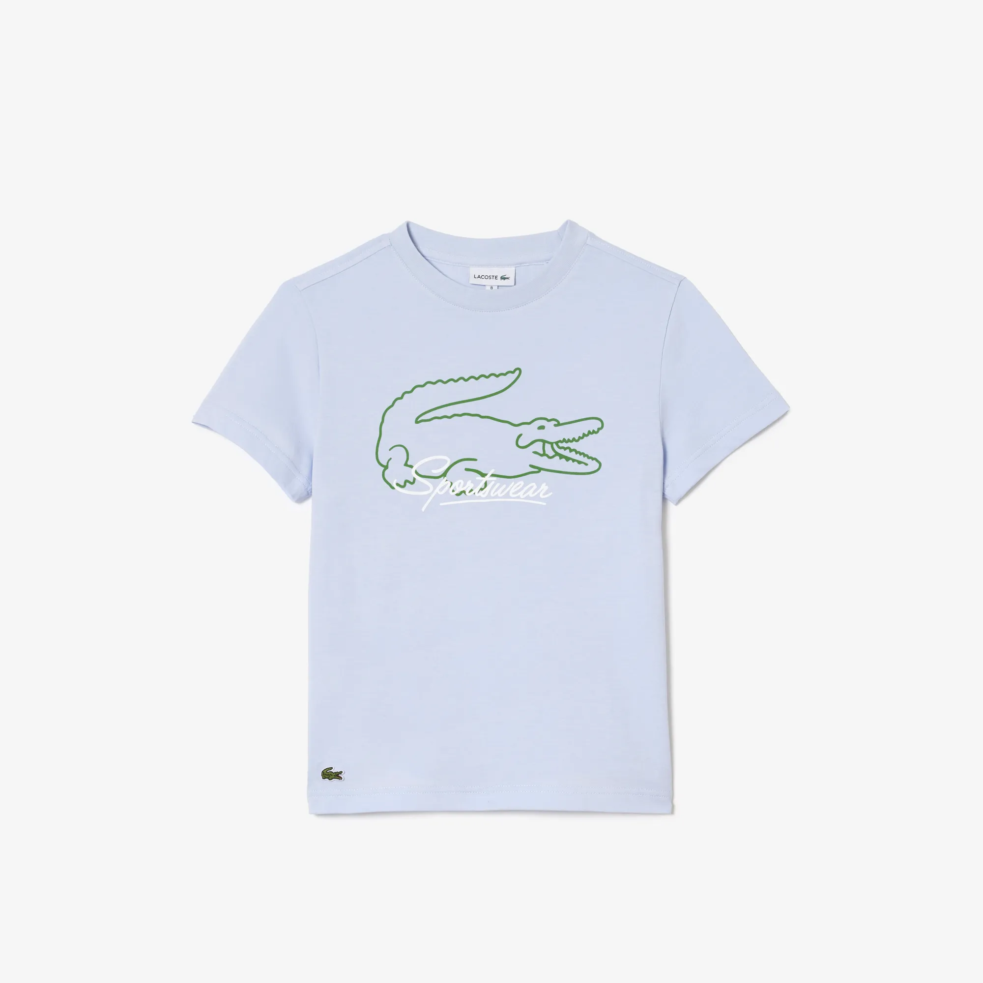 Детская футболка Lacoste из органического хлопка, голубой, арт. TJ7726