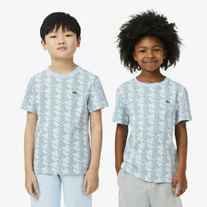 Детская футболка Lacoste из органического хлопка, голубой, арт. TJ8411