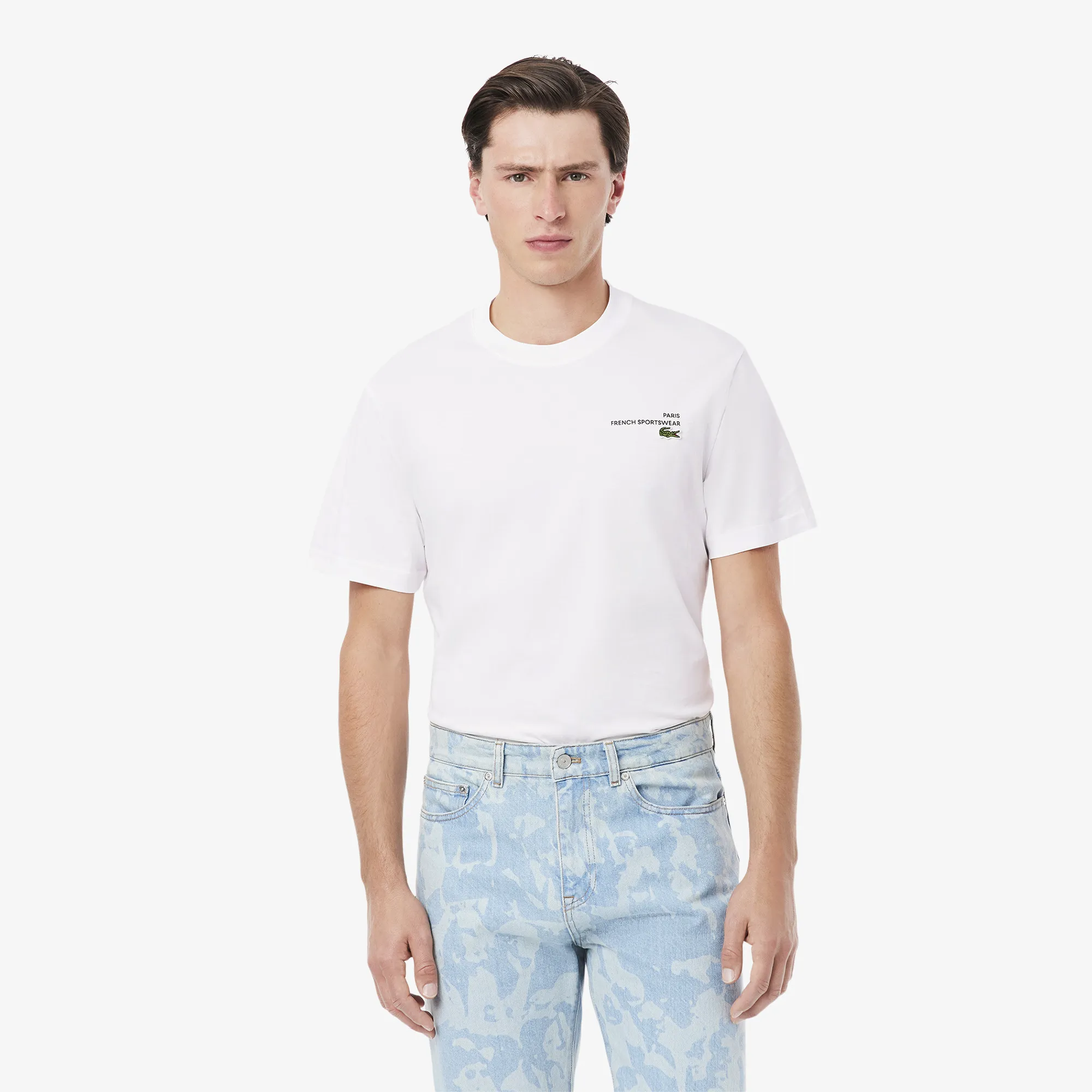 Мужская футболка Lacoste, белый, арт. TH9880