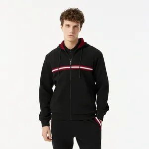 Мужская толстовка Lacoste из эластичного хлопка, черный, арт. SH0508